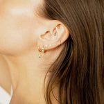 Bold and Sleek Dome Huggie Earrings 18k Gold Vermeil - LeAurelienne