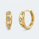 Bold and Sleek Dome Huggie Earrings 18k Gold Vermeil - LeAurelienne
