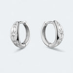 Bold and Sleek Dome Huggie Earrings Sterling Silver - LeAurelienne