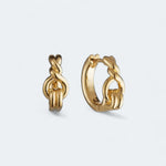 Chic Impact Lock - Link Huggies 18k Gold Vermeil - LeAurelienne