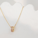 Dreamy Pink Serenade Necklace 18k Gold Vermeil - LeAurelienne