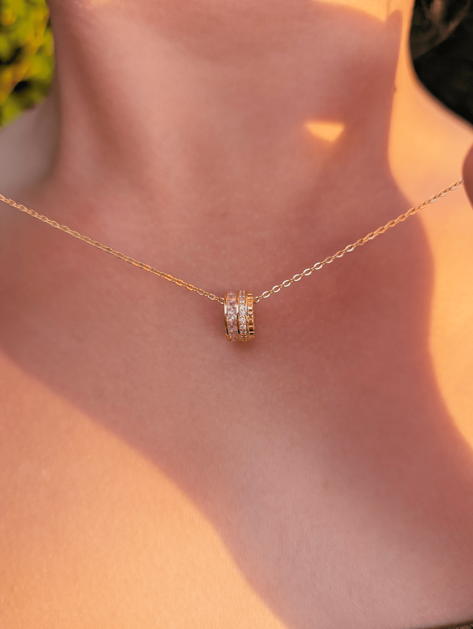Dreamy Pink Serenade Necklace 18k Gold Vermeil - LeAurelienne