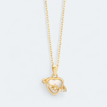 Enchanting Cat's Eye Glow Necklace 18k Gold Vermeil - LeAurelienne