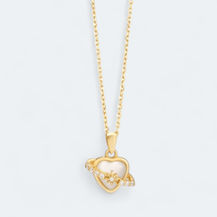 Enchanting Cat's Eye Glow Necklace 18k Gold Vermeil - LeAurelienne