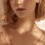Enchanting Cat's Eye Glow Necklace 18k Gold Vermeil - LeAurelienne