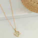 Enchanting Cat's Eye Glow Necklace 18k Gold Vermeil - LeAurelienne