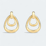 Free - Spirit Boho Dual Elegance Hoops 18k Gold Vermeil - LeAurelienne