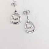 Free - Spirit Boho Dual Elegance Hoops Sterling Silver - LeAurelienne