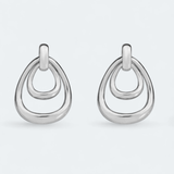 Free - Spirit Boho Dual Elegance Hoops Sterling Silver - LeAurelienne