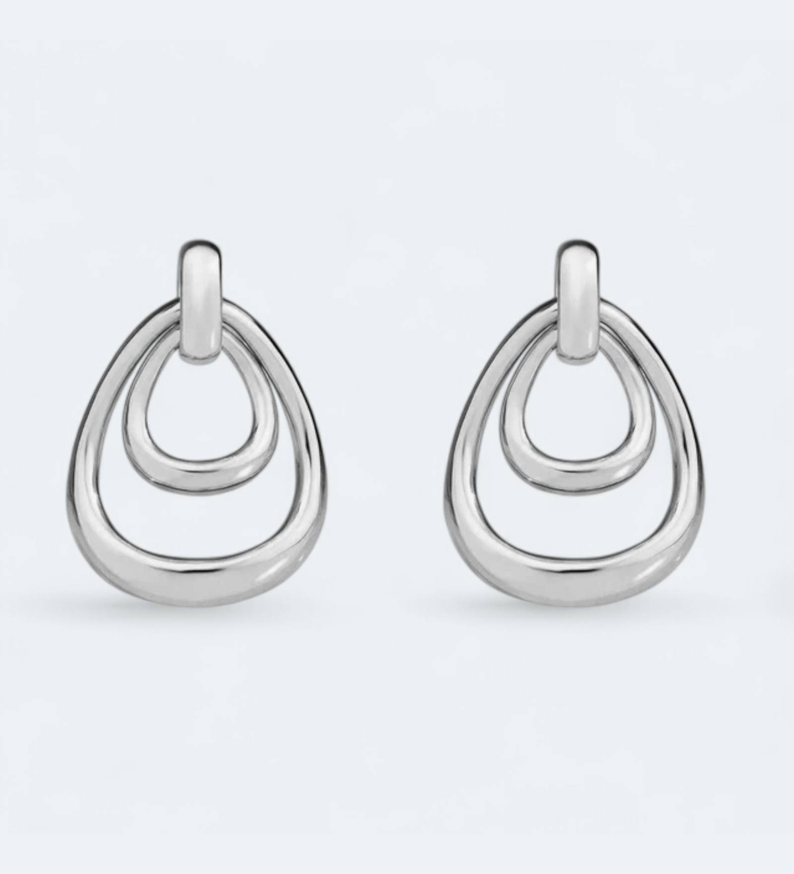 Free - Spirit Boho Dual Elegance Hoops Sterling Silver - LeAurelienne