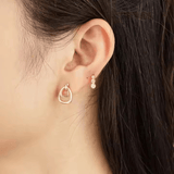 Free - Spirit Boho Dual Elegance Hoops Sterling Silver - LeAurelienne