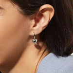 Heartfelt Hoop Charm Earrings 18k Gold Vermeil - LeAurelienne