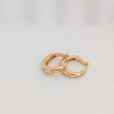 Lune Bloom Mini Stars Hoop Earrings 18k Gold Vermeil - LeAurelienne