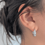 Lune Bloom Mini Stars Hoop Earrings 18k Gold Vermeil - LeAurelienne
