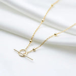 Statement Toggle Chain Necklace Sterling Silver - LeAurelienne