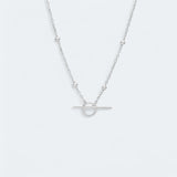 Statement Toggle Chain Necklace Sterling Silver - LeAurelienne