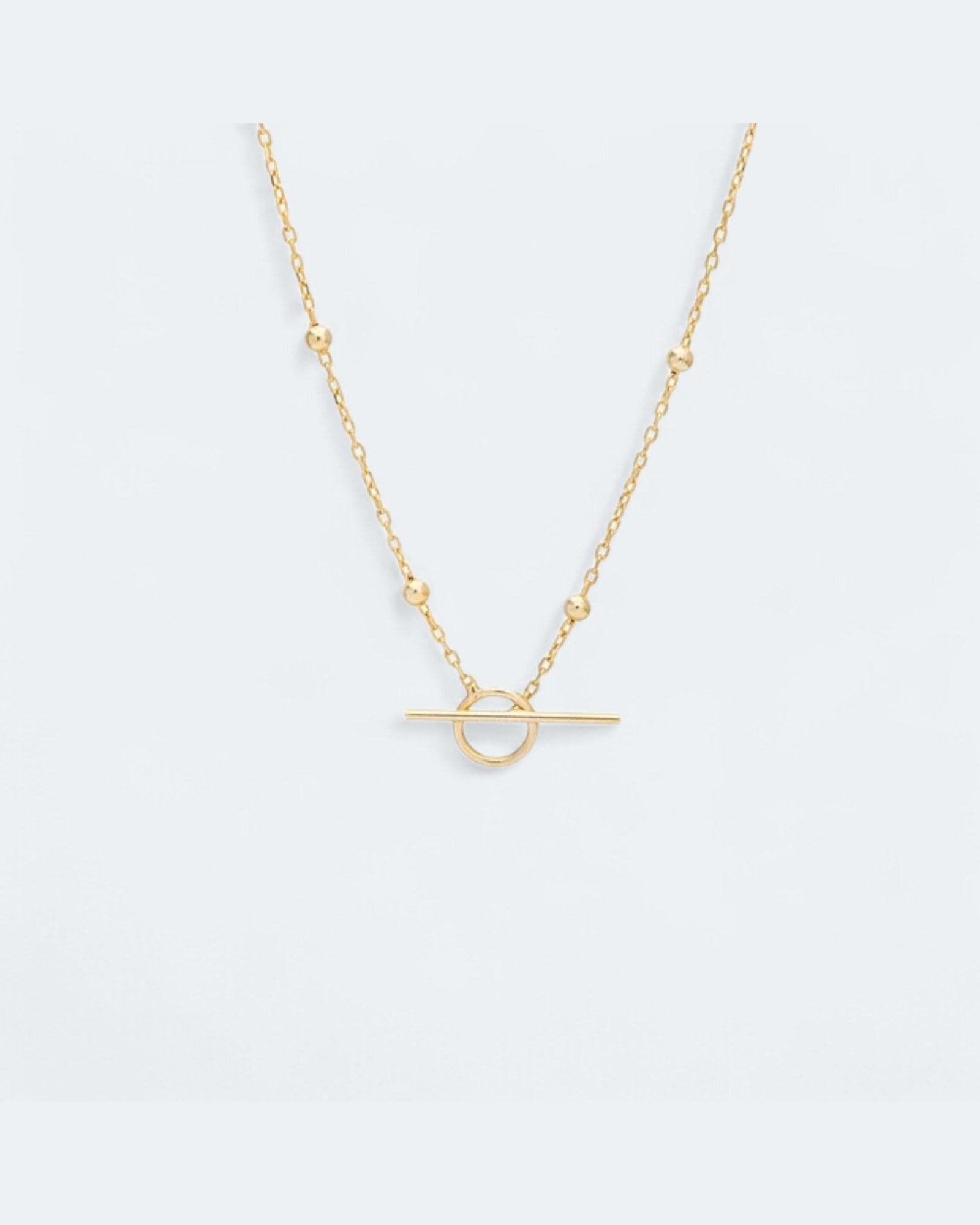Statement Toggle Chain Necklace Sterling Silver - LeAurelienne