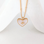 Sunkissed Heart Glow Necklace 18k Gold Vermeil - LeAurelienne