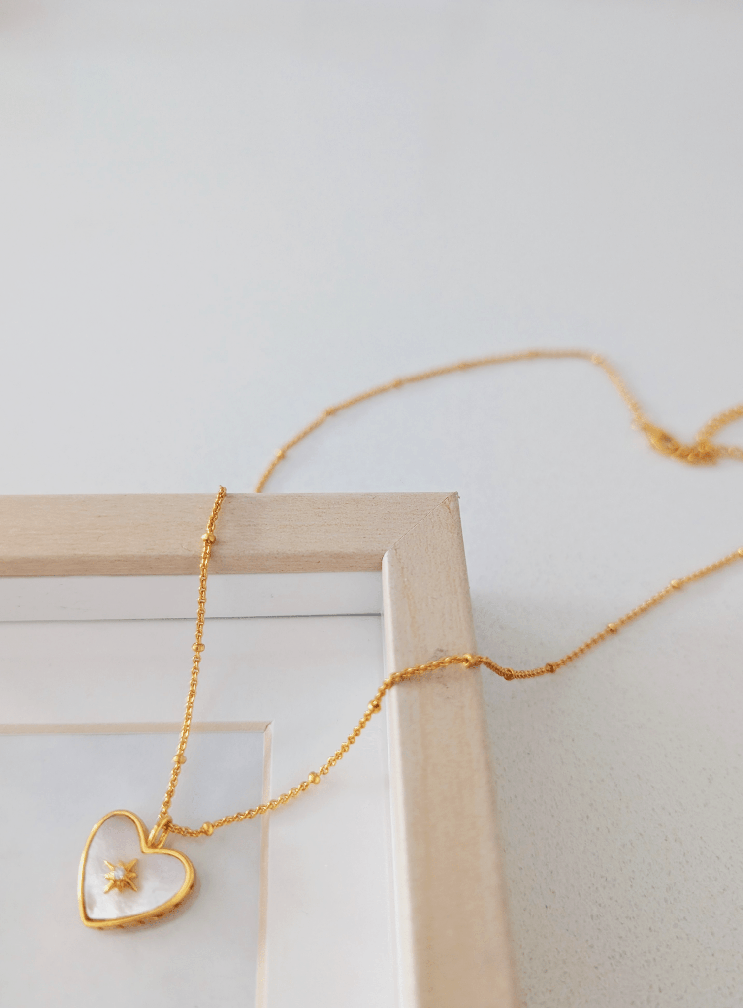 Sunkissed Heart Glow Necklace 18k Gold Vermeil - LeAurelienne